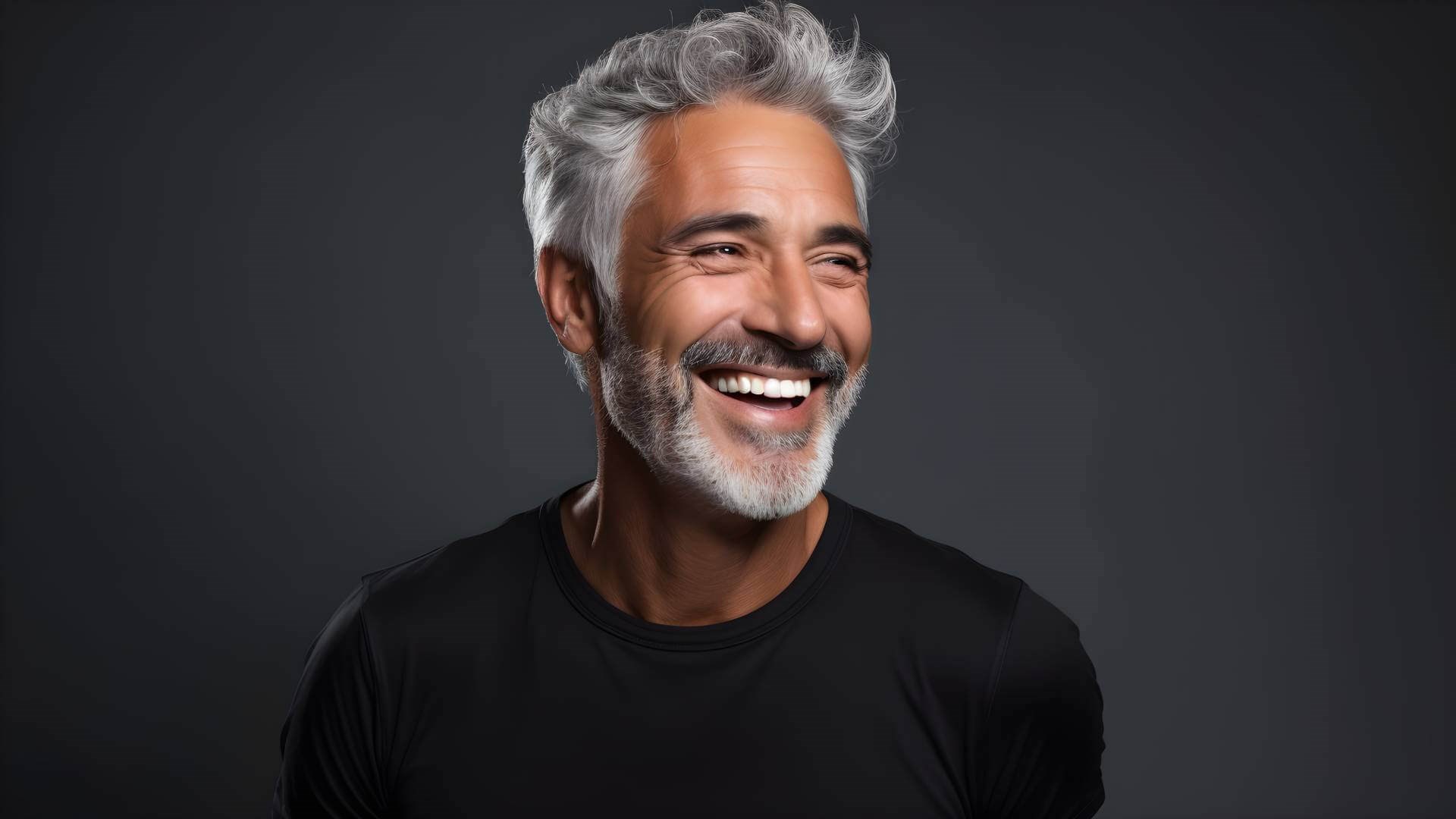 man in black shirt